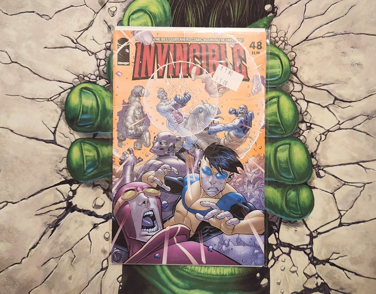 Apollokid3000's tweet photo. Invincible #48. $1 bin pick-up. 

#Dollarbin https://t.co/EXTnuWQKBH