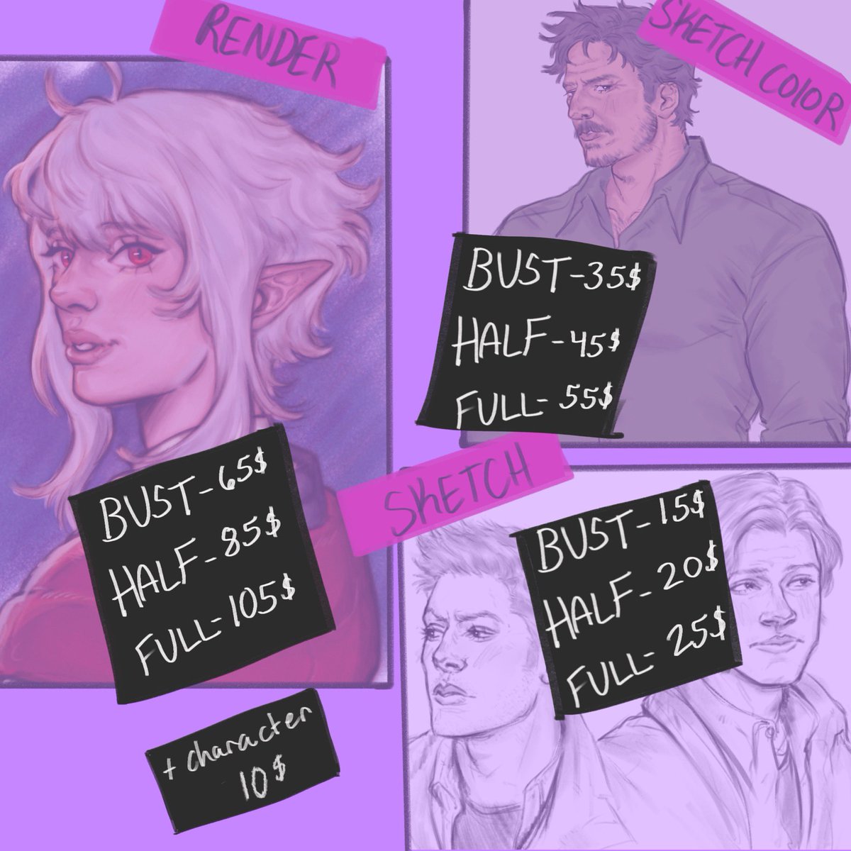 cursedghoulbatz's tweet image. !!COMMISSIONS OPEN!!
4 slots at a time- once completed will reopen
payment after first sketch
paypal/cashapp
please dm if interested thank you!!! 🫶
more details below vv #commissionsopen
