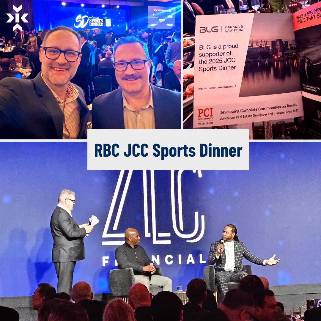 Thank you #BLG for hosting us at the <a href="/JCCSportsDinner/">RBC JCC Sports Dinner</a>, an incredible charity event supporting the JCC of Greater Vancouver. Guests were inspired by football legend and #Superbowl champion, Richard Sherman.
