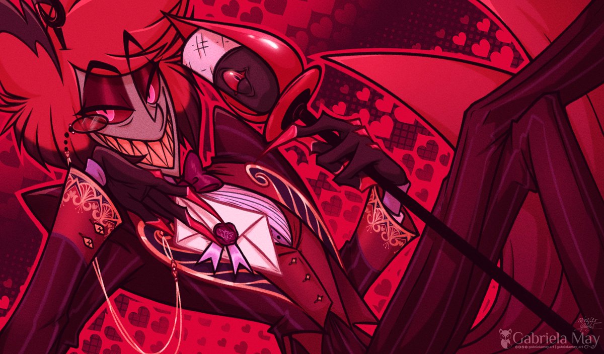 gabrielamay_art's tweet photo. Happy Valentine's Day ~
Alastor 

#HazbinHotelFanart #HazbinHotel #HazbinHotelAlastor #ValentinesDay https://t.co/Z6uYeBsPi8