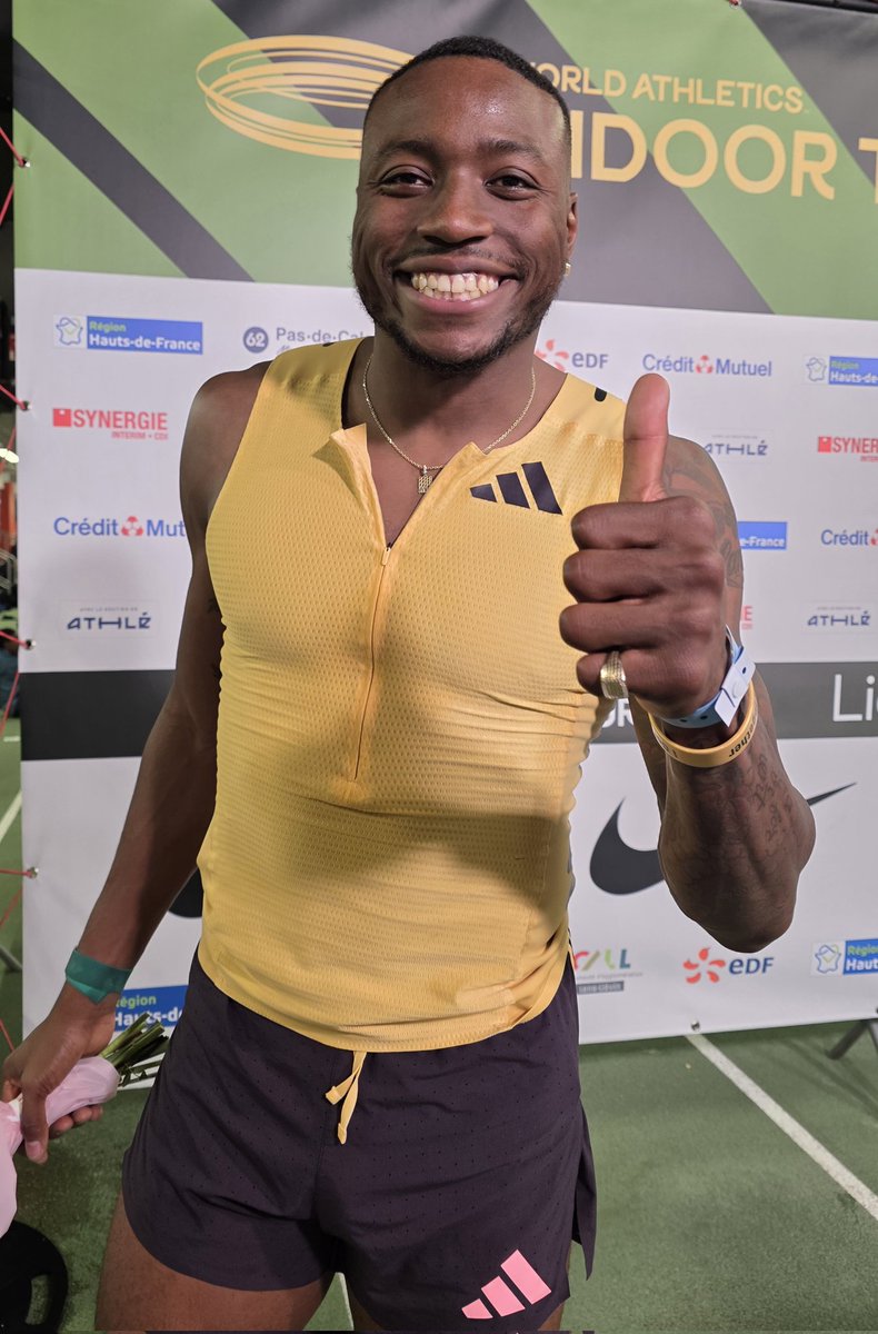 Meeting Hauts-de-France Pas-de-Calais (@meeting_lievin) on Twitter photo L'américain Grant Holloway <a href="/Flaamingoo_/">Grant Holloway, OLY</a> realise la meilleure performance mondiale 🌍 de l année du 60m haies avec un chrono de 7"36. <a href="/WorldAthletics/">World Athletics</a> #WorldIndoorTour #gold 💫 <a href="/LigueHDFA/">Ligue Hauts-de-France Athlétisme</a> L'américain Grant Holloway <a href="/Flaamingoo_/">Grant Holloway, OLY</a> realise la meilleure performance mondiale 🌍 de l année du 60m haies avec un chrono de 7"36. <a href="/WorldAthletics/">World Athletics</a> #WorldIndoorTour #gold 💫 <a href="/LigueHDFA/">Ligue Hauts-de-France Athlétisme</a>