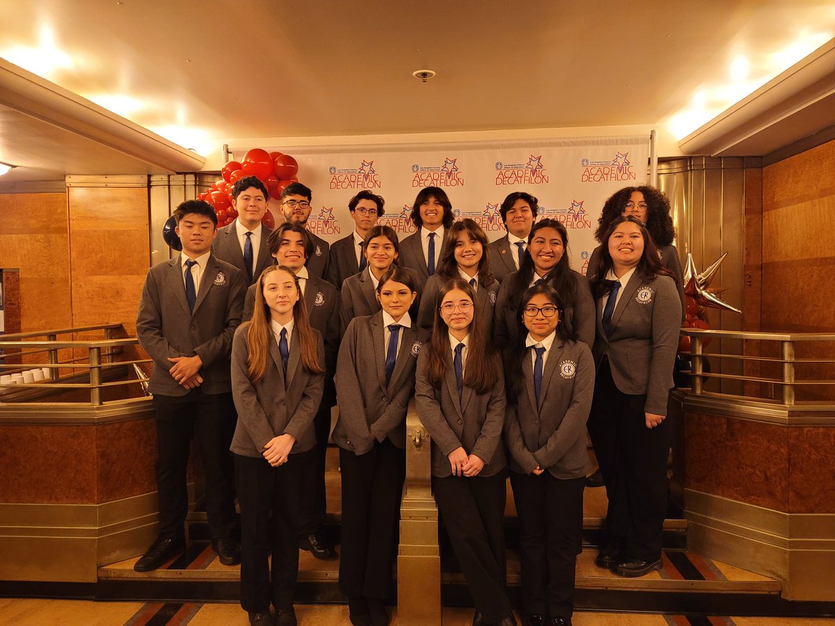The <a href="/ElRanchoHS/">El Rancho HS</a> Academic Decathlon team is 3rd in LA county! <a href="/cmelgarmath/">Mr. Melgar</a>