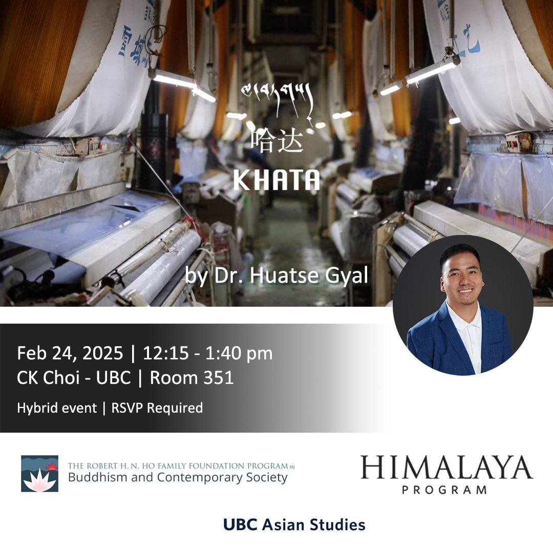 Hybrid Event, free &amp; open to the public!
📢Link in bio OR know more: buddhism.arts.ubc.ca/hybrid-event-k…