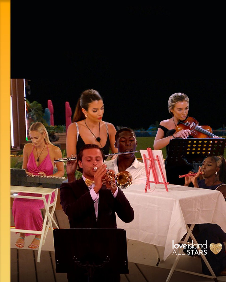 The talent show band has some new recruits 👋 #LoveIslandAllStars #LoveIsland