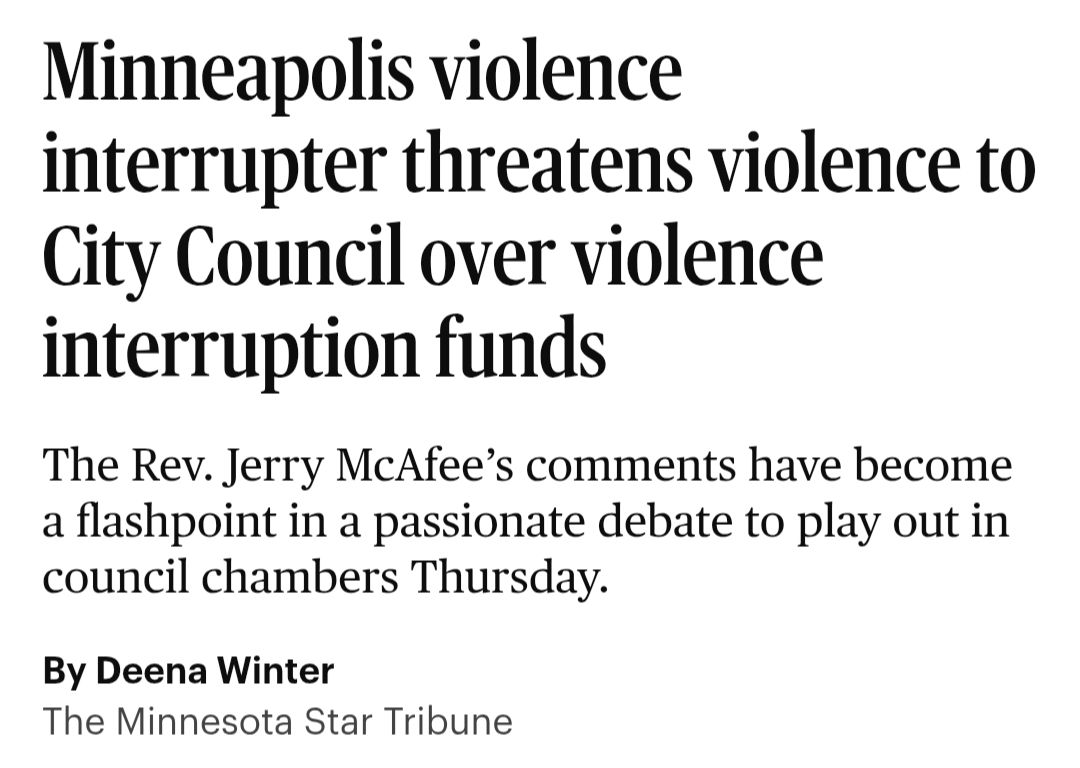 One of the all time great Minneapolis headlines.