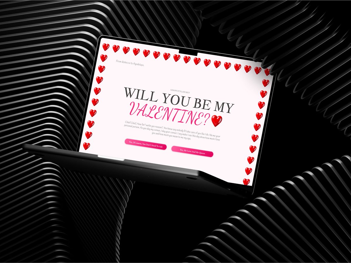bibi_427's tweet photo. In the spirit of the season, I decided to create a Valentine's proposal website for my boo. can't post it all
#valentines #webdesign #uiux #uidesign #uxdesign #design #valentinesdesign #webproposal https://t.co/tqPgeKwoHx