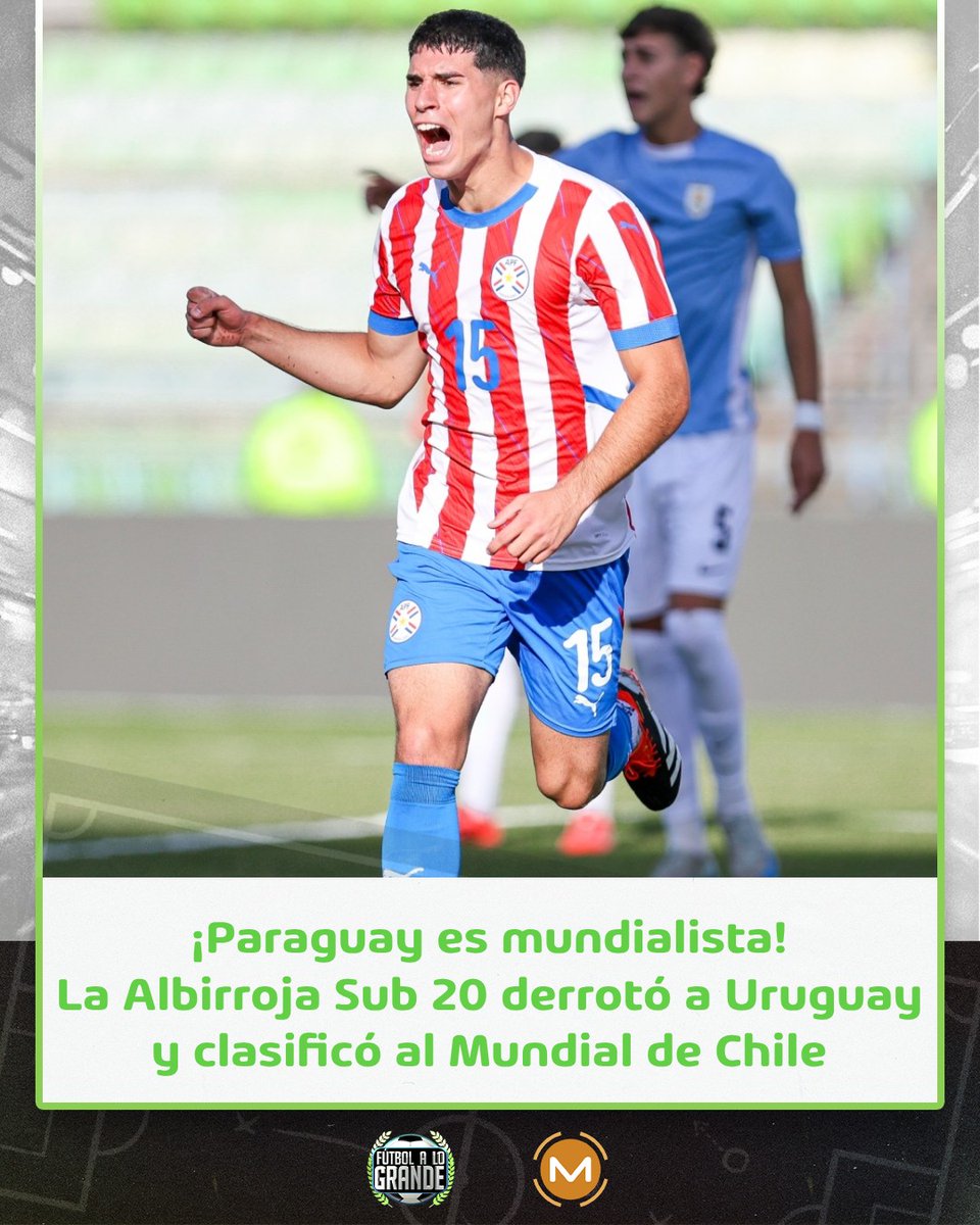 AM_1080's tweet photo. 🇵🇾🎉¡La Albirroja va al Mundial Sub 20!

🔸Paraguay, luego de 12 años, vuelve a un Mundial de la categoría Sub 20 tras derrotar a su par de Uruguay por 1 a 0 con el gol de Gian Gadiel Paoli.

👉🏼La última participación de la Albirroja a un Mundial de la categoría fue en la edición de Turquía 2013.

👉🏼Paraguay jugará la última fecha por cumplir ante Argentina.

🌎El Mundial de Chile se disputará este año, a fines del mes de septiembre.

#AM1080 📻

📸CONMEBOL