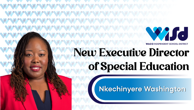 WELCOME TO WACO! Waco ISD has selected Nkechinyere Washington as the new executive director of special education. Washington brings 15 years of extensive experience to her new role in the district. Read the full news release at ow.ly/47uu50UZOn4. #WISDomWorksWonders