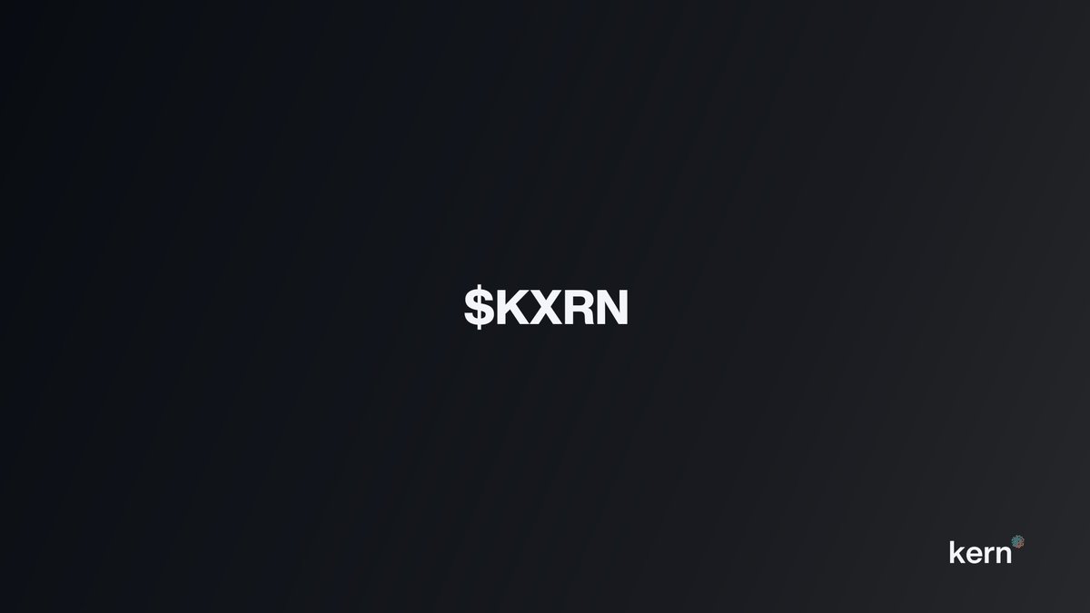 It came to our attention that two coins named $KERN have launched on Solana in the past month.

To avoid confusion, and after consulting with our early investors, we’ve decided to rename our token to $KXRN before TGE.

The Genesis Airdrop Checker goes live on the 16th!