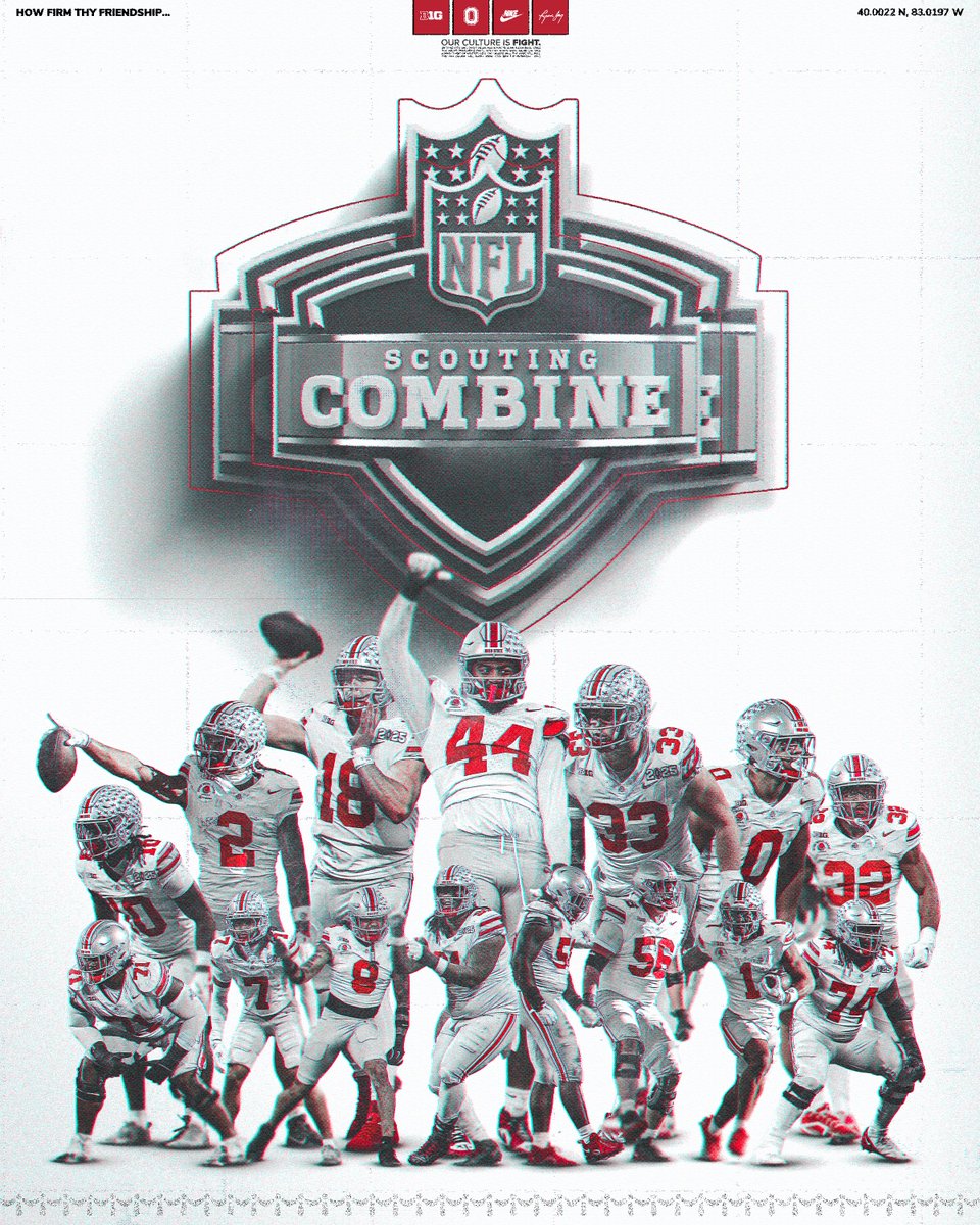 OhioStateFB's tweet photo. 𝙉𝙖𝙩𝙞𝙤𝙣’𝙨 𝘽𝙚𝙨𝙩 1️⃣5️⃣ @NFL Combine Invites for your 2024 National Champions 🌰 https://t.co/rHyaUqixUG