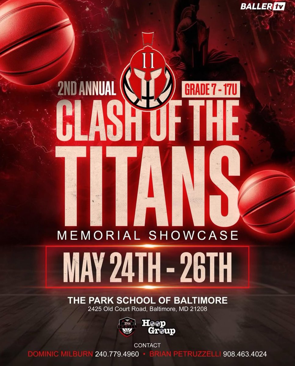 Hoop Group (@thehoopgroup) on Twitter photo same LOADED event. New partner. Clash of the Titans is BACK this May.
Stay tuned for team announcements 🗣️
<a href="/TeamThrillUAA/">Team Thrill</a> ❌ <a href="/TheHoopGroup/">Hoop Group</a> same LOADED event. New partner. Clash of the Titans is BACK this May.
Stay tuned for team announcements 🗣️
<a href="/TeamThrillUAA/">Team Thrill</a> ❌ <a href="/TheHoopGroup/">Hoop Group</a>