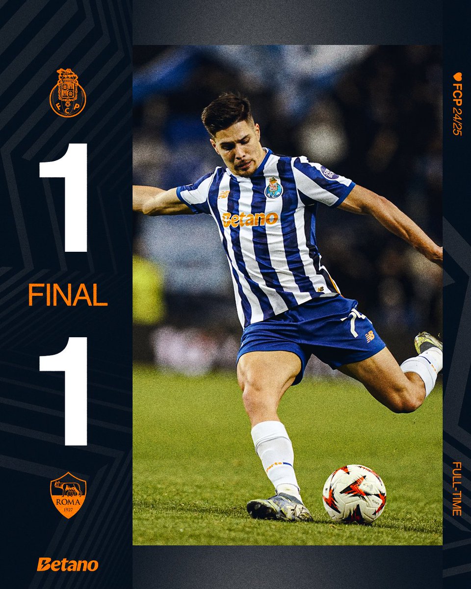 FCPorto's tweet photo. ⏱Final de Jogo / End of the match / Final del Partido

#FCPASR #UEL https://t.co/OCyfknZwta