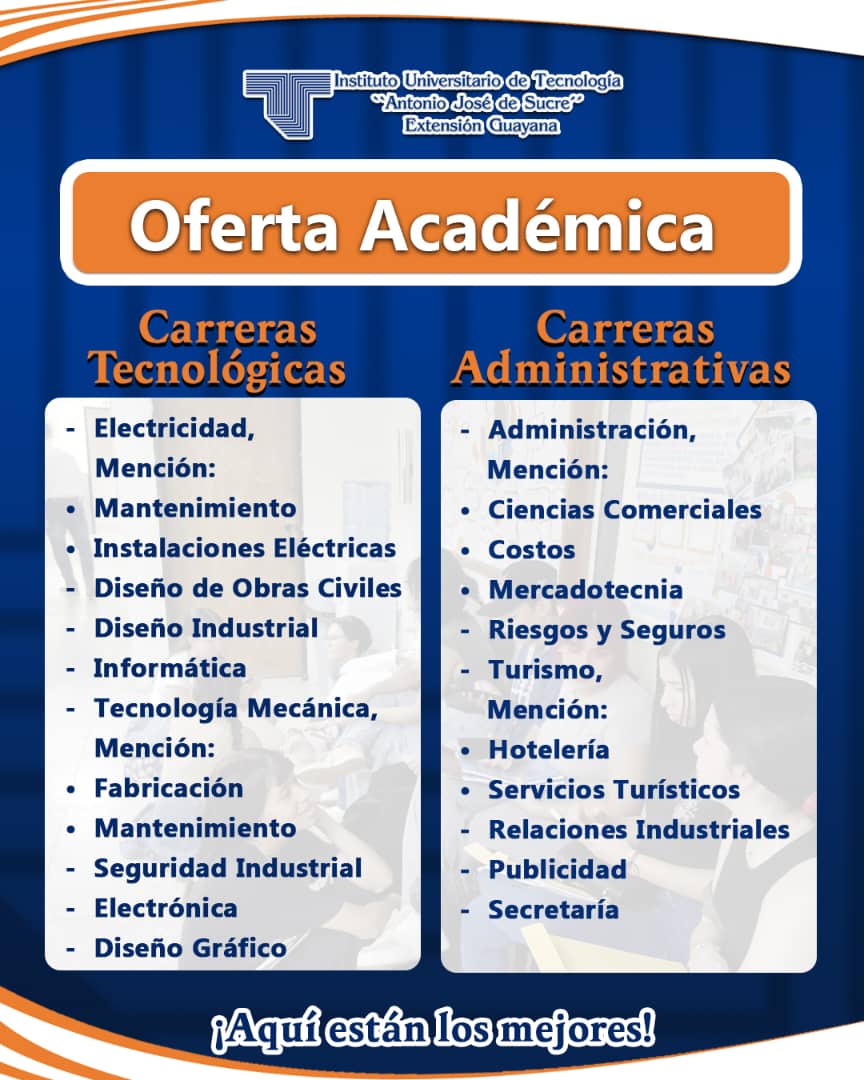 UTSGuayana's tweet photo. 📣 ¡Inscripciones Abiertas!

 Periodo Académico 2025-1

👉 Para más información: 
Telegram: https://t.co/EnGleKCq4D  WhatsApp +584141916401

#SomosUTS 
#UTSGuayana 
#Educacion
#SAIA 
#AquiEstanLosMejores https://t.co/VvhtxpiEns