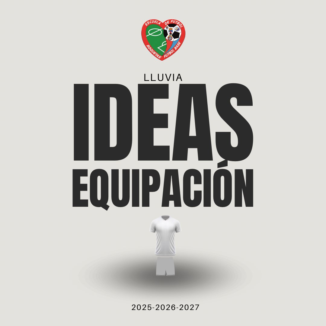 emfrdm2014's tweet photo. 🚨PARTICIPA 

1. Diseña 1ª equipación y 2ª equipación.
2. Envía el diseño a emfroquetas@emfroquetas.com
3. Plazo hasta el 28 de febrero 2025.
Podrás ganar la equipación completa para ti.
#roquetasdemar #almeria #soccer #futbol https://t.co/40jxpG27sT