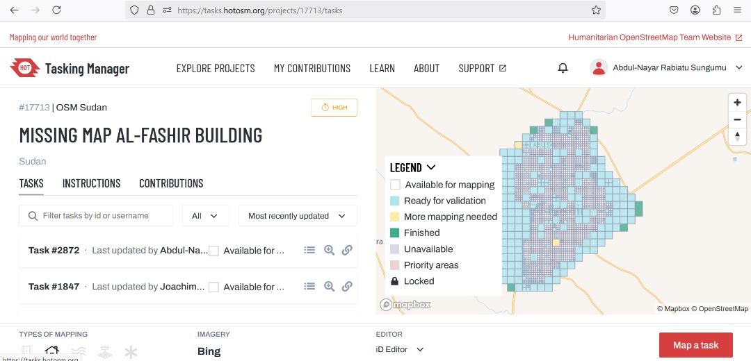 _Hijab_Girl1's tweet image. Day 13 of 28 days Mapping Challenge 
Today I mapped buildings using the ID editor 
@OSMGhana 
#28DaysMapping Challenge #OSM #MapWithLove #MapChallenge #28for28 #OSMGhana