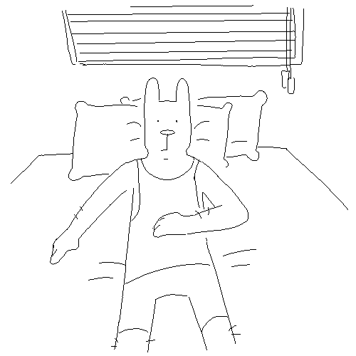 me in bed