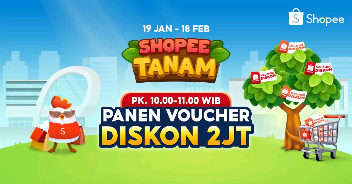 Bantu aku Panen Voucher Diskon 2JT di #ShopeeTanam. Tinggal klik di sini >> shp.ee/no37rt58ntg