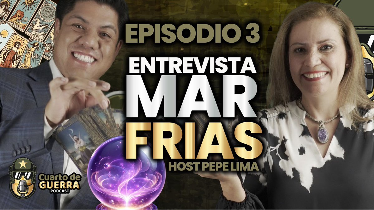 pplimaa's tweet photo. 🔥 Nuevo episodio de Cuarto de Guerra Podcast 🔥

Hoy tengo una invitada especial: Mar Frías, médium de nacimiento. Hablamos de su don, del tarot, de energías y de muchas cosas que van más allá de lo que vemos. 

https://t.co/uoZkMp4O6P https://t.co/rLc5QLwZns