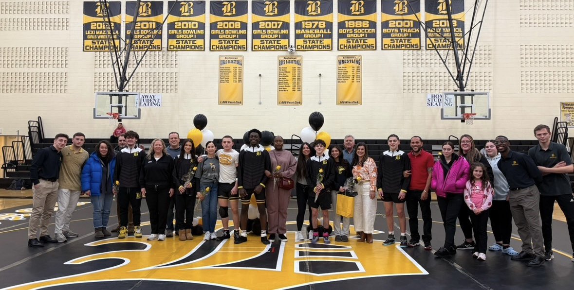 A special shoutout to all seniors who wrestled tonight—Gabe Kakarides, Elijah Rodriguez, Kenny Brophy, and Feyi Olorunnisola— for securing a win in their final home dual meet, helping lead the team to a 49-20 victory over Ewing!

Congratulations, seniors!