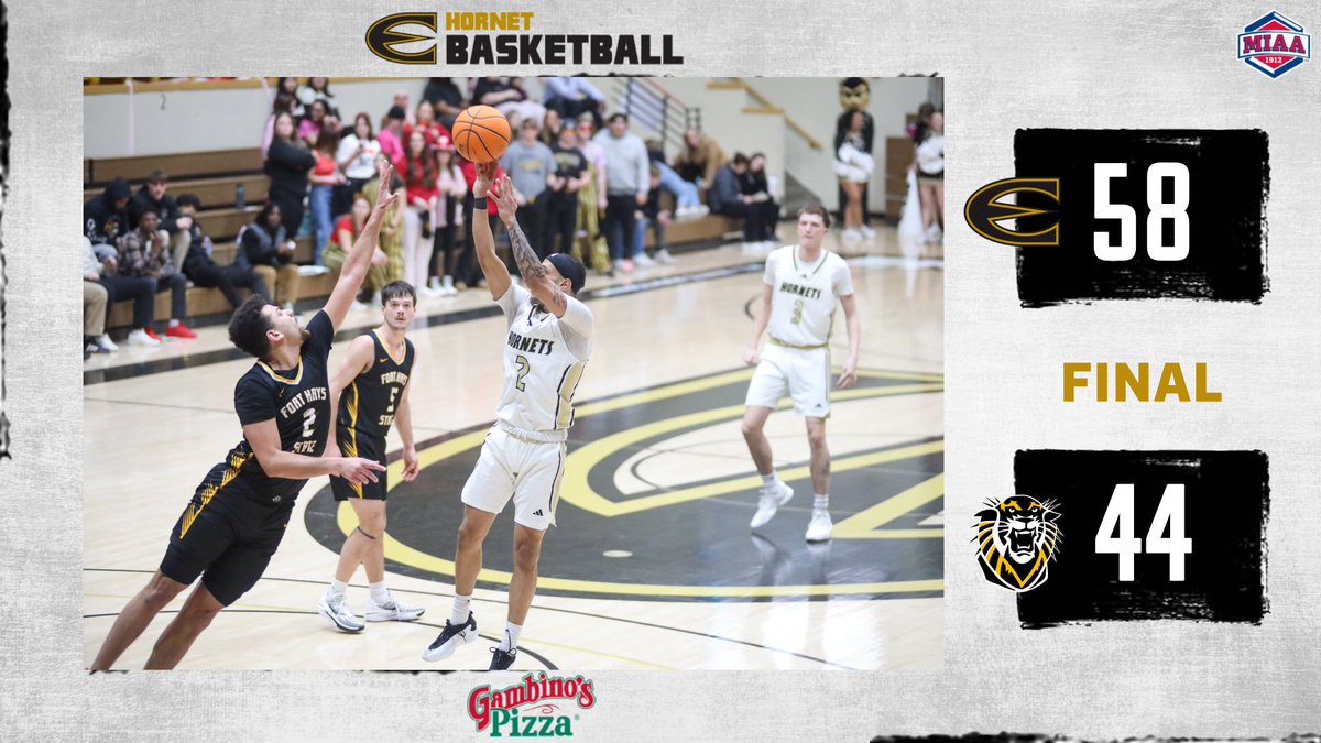 ESU Athletics (@esusports) on Twitter photo Final score as <a href="/ESUMensBBall/">Emporia State Basketball</a> picks up the win over Fort Hays State from White Auditorium. Arhman Lewis leads all scorers with 14 points and Karyiek Dixon leads the Hornets with 10 rebounds. #StingersUp Final score as <a href="/ESUMensBBall/">Emporia State Basketball</a> picks up the win over Fort Hays State from White Auditorium. Arhman Lewis leads all scorers with 14 points and Karyiek Dixon leads the Hornets with 10 rebounds. #StingersUp
