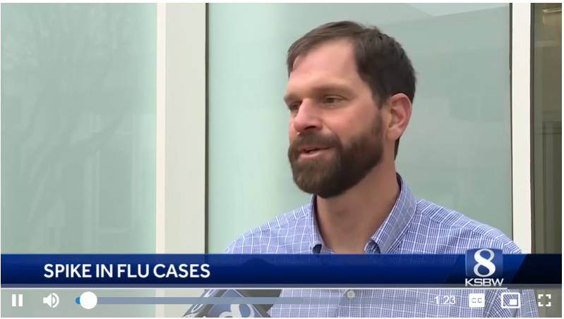 It's not too late to get your flu shot reports Jacqueline Quinones from <a href="/ksbw/">KSBW Action News 8</a>.

"We have been very busy in the emergency department at Natividad with respiratory illness a lot of that is coming from influenza," says Dr. Cole Klick. bit.ly/3CQwJnW