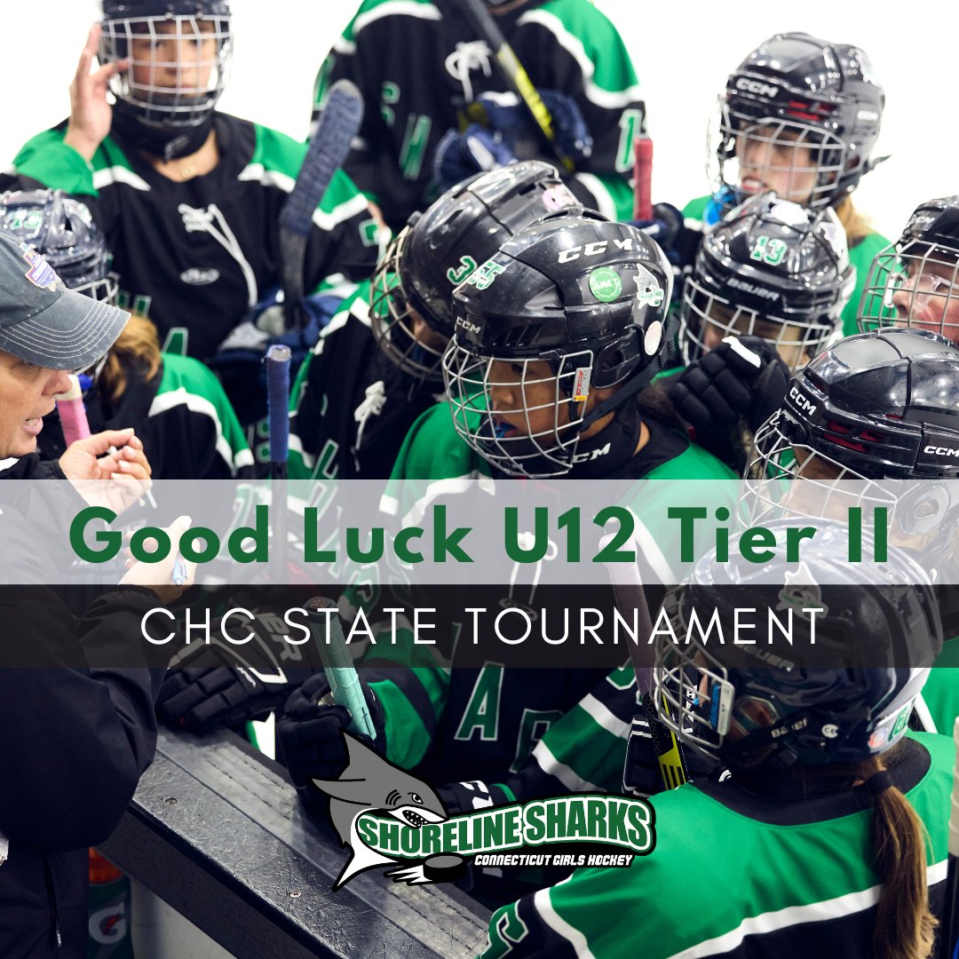 Our U12 Tier II team kicks off their CHC State Tournament tomorrow at Northford. They take on the Polar Bears at 6:30 pm.  Good luck, play hard, and have fun!  Go sharks!

#ctshorelinesharks #hockey #cthockey