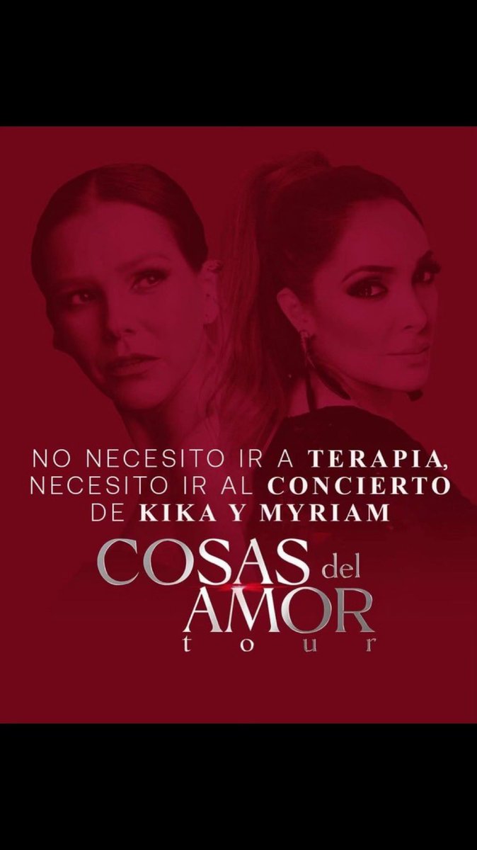 MyriamMonteCruz's tweet photo. Urge una terapia grupal de "Cosas del amor” @KikaEdgar @MyriamMonteCruz https://t.co/cUaPINpZh0