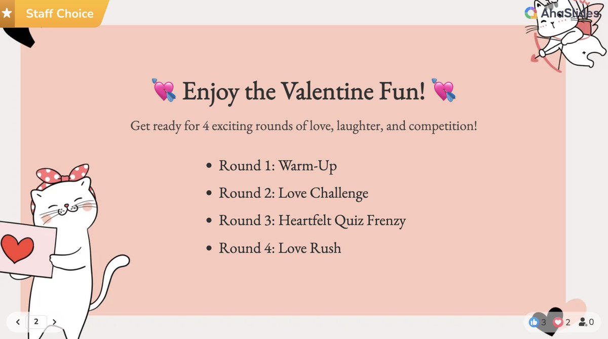 Happy Valentines! We at #AhaSlides have new free quiz templates about #Valentines for you to host with your loved ones🩷
Spread the love here: presenter.ahaslides.com/apps/template-…