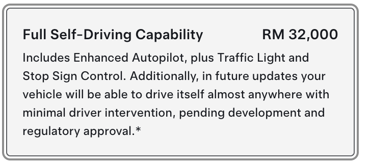 realCheNom's tweet photo. Hey @Tesla, Tesla Full Self-Driving (FSD) dah activated for use in Malaysia? Curious to know if we can finally enjoy FSD on our roads! #Tesla #FSD #MalaysiaEV https://t.co/W9SIzPwYW2