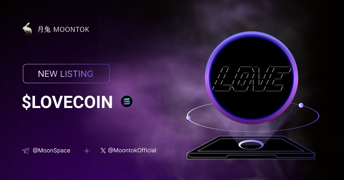 ⚡ 月兔雷霆 - Moontok Xpress

LOVECOIN ( $LOVECOIN )
moontok.io/coins/lovecoin

6LDF727vvVi5YzisQ5XRr5Mu38sr8qttMe6MbvdHpump

LIQ: $59,030 | MC: $173,545

#altcoin #memecoins @lovecoin_solana @moontokofficial