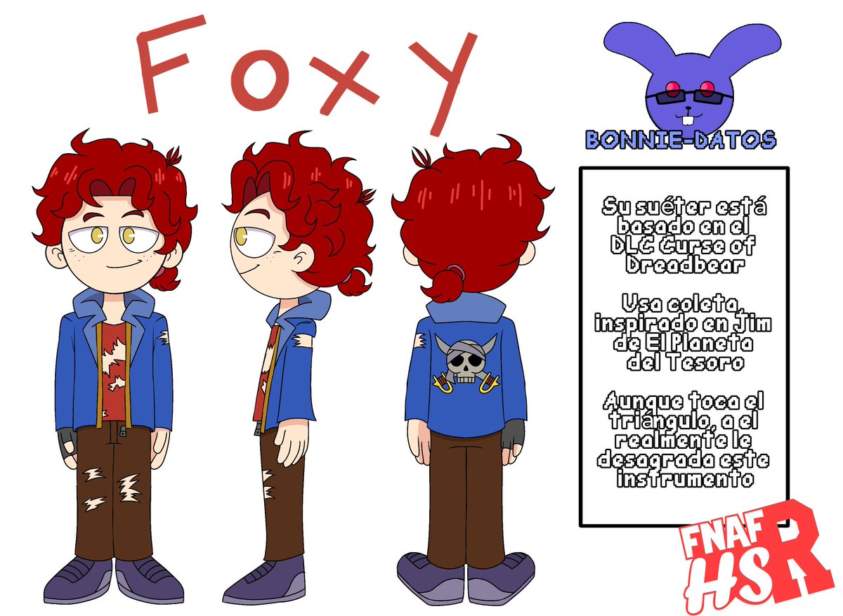 FnafhsRr's tweet image. Bonnie insistió en qué debíamos conocer mejor a nuestro pirata favorito.

Diseñado por el asombroso @DannyOrozcus

#FNAFHS #FHS