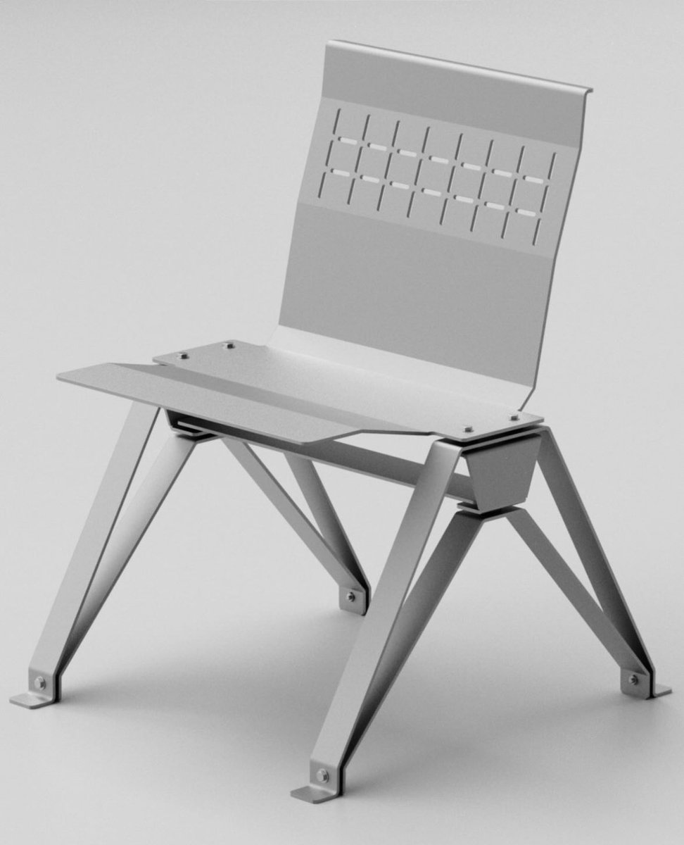 ksavkyle's tweet photo. Came across the brand Standard Equipment recently and obsessed with the utilitarian design language across all of their products

Latest product is a dining chair inspired by the seating at Heathrow airport 😮‍💨😮‍💨😮‍💨 https://t.co/PUpHbtWMsQ