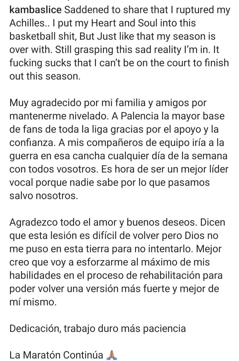 NotInMyHouse26's tweet photo. Buenas noches
#UnDiaMenosParaVolver
#KambaTeQueremos
#KambaRenovacionYa
#UnoDiNoi 💜
Aerolíneas @KambaSlice volverá a volar y saltar a los rebotes como solo él sabe y como este mate 🆚️Real Madrid en la ACB 🛫🛫🛫🛫🛫 https://t.co/MW7loqhJFm