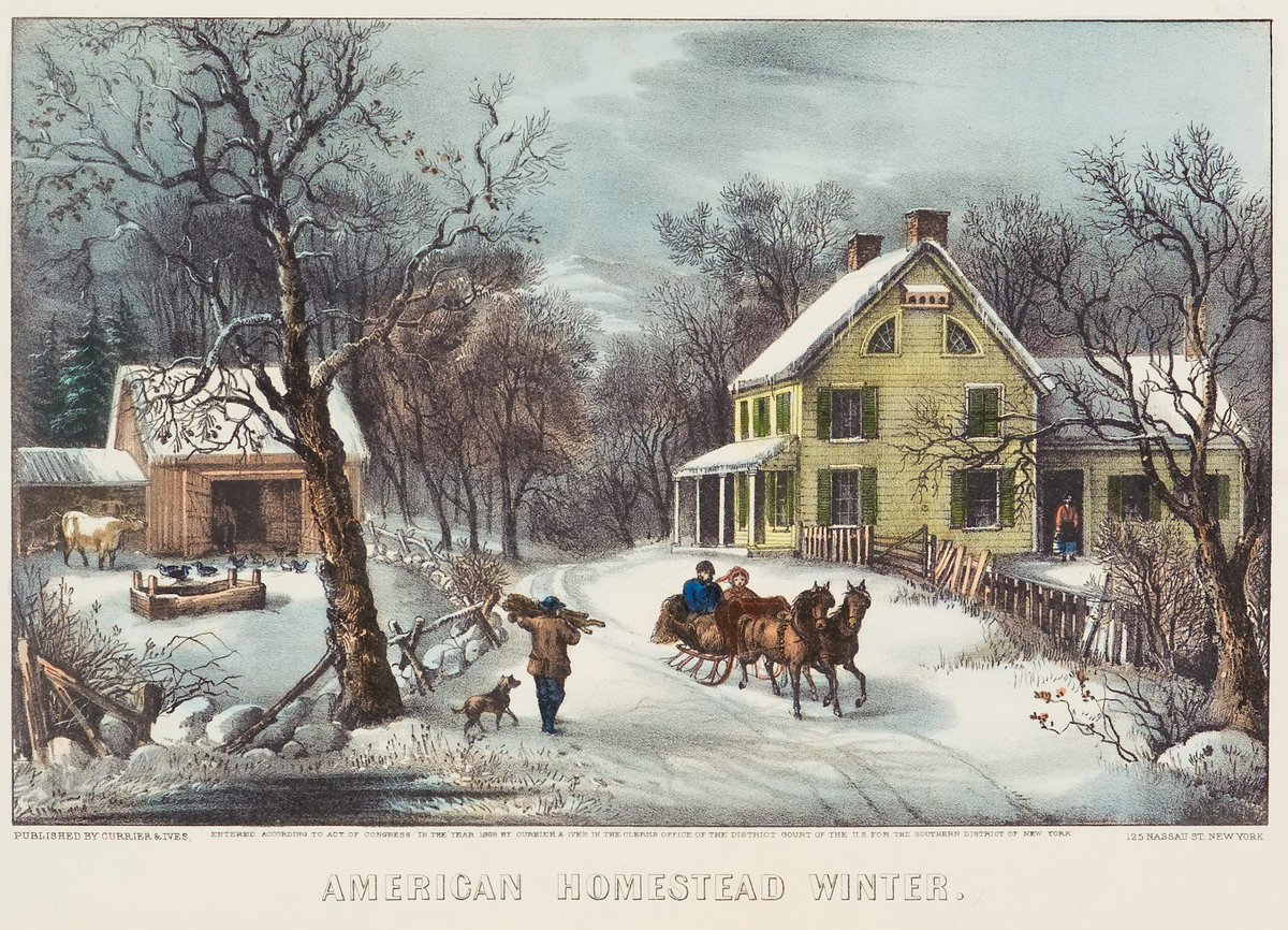 AlmanacAntiques's tweet image. Frequently falling snow creating evocative landscapes brings to mind the #engravings of #CurrierandIves. Learn more by reading “The Enduring Charm of Currier &amp;amp; Ives” in #TheAntiquesAlmanac. theantiquesalmanac.com/thenduringchar…