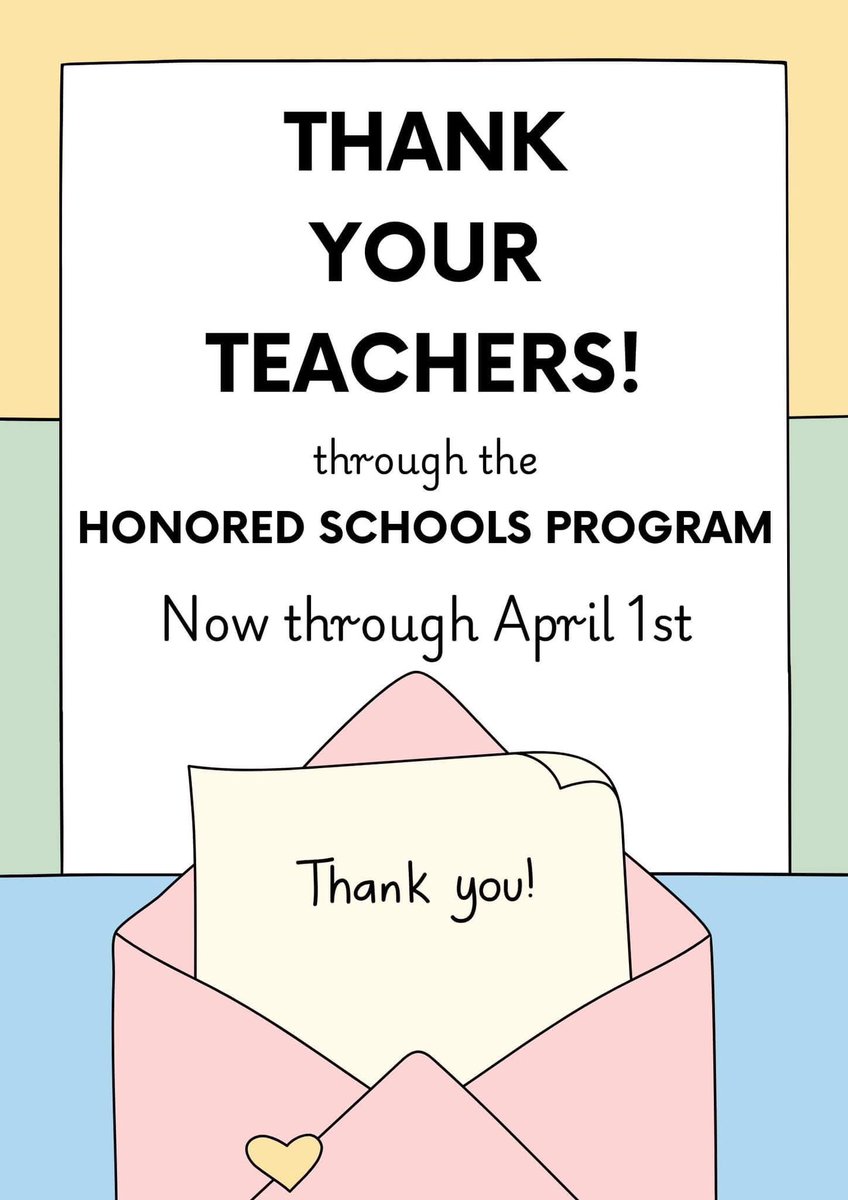 Help celebrate MMS teachers! By submitting a story that recognizes your favorite (current or former) teachers, you can help them know how much you appreciate them. Visit honoredschools.org to find our school, select a current Marietta Middle teacher.