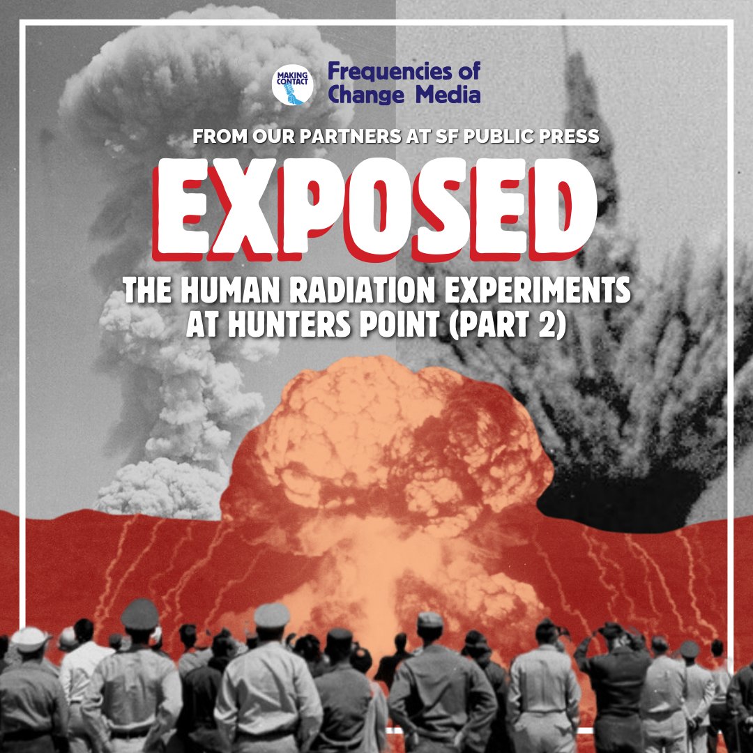 This week, our podcast partners at @sfpublicpress talk with veterans about what they saw when they were forced to participate in nuclear experiments &amp; explore a disturbing national pattern of radiation experiments with Eileen Welsome.

🎙focmedia.org/2025/02/expose…