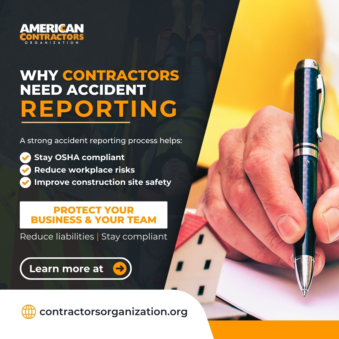 americancoorg's tweet image. Accident reporting isn’t just paperwork—it’s protection. A solid process helps contractors stay OSHA compliant, reduce construction site risks, &amp;amp; improve job site safety.

Learn more: go.contractorsorganization.com/GQ1195
#AccidentReporting #ConstructionSafety #OSHACompliant
