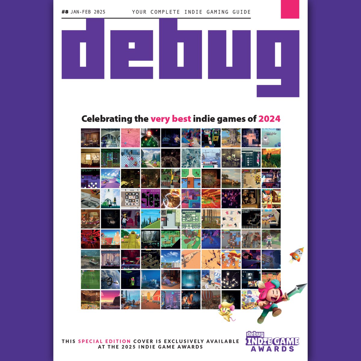 debugmagazine's tweet photo. This Special Edition magazine is available exclusively at the Indie Game Awards on 21 February! https://t.co/MgdSfOfiDj