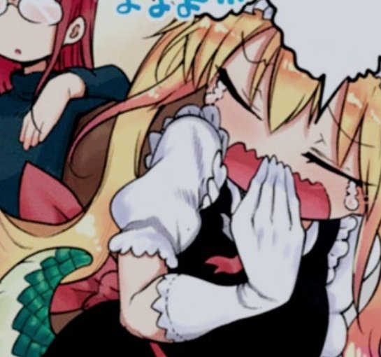 BlazingMaid's tweet image. " Ugh-! "

" Miss Kobayashi! You weren't meant to see this! "