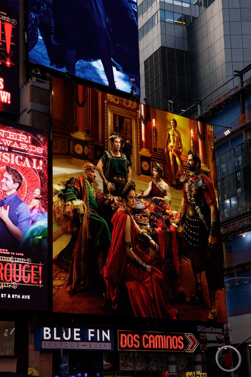 thechosentv's tweet image. Big Apple today. Big screen on March 28. #TheChosenLastSupper