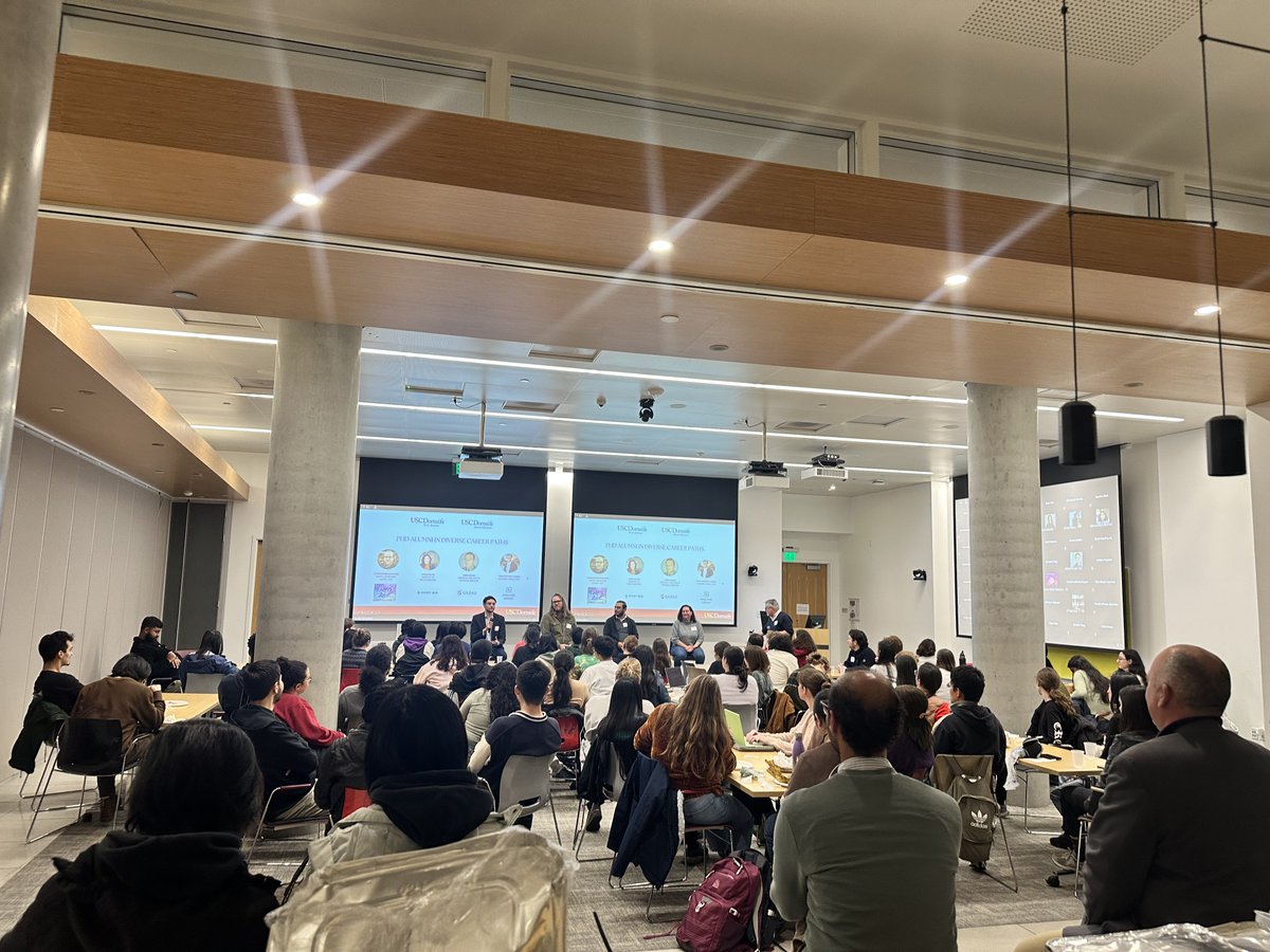 Last night, we hosted "Ph.D. Alumni in Diverse Careers", led by our amazing Ph.D. alumni and industry experts Christopher McGeorge, Nicole Ratib, Jorge Osuna, and Juan Espinosa-Torres. Our panelists covered transferable skills to insightful career advice as USC Ph.D. alumni! #USC
