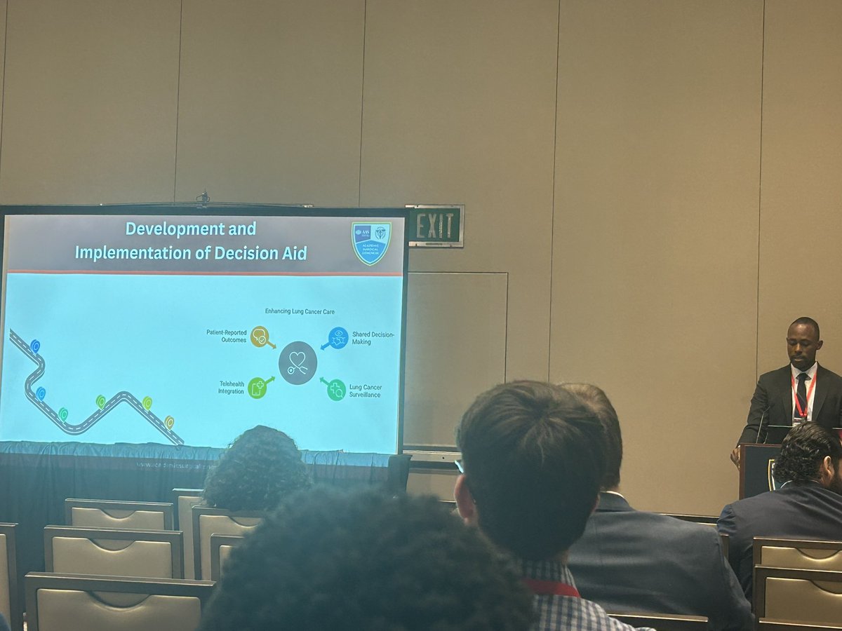 Ryan Jacobs, MD MS (@ryanjacobsmd) on Twitter photo Nice job <a href="/RaheemBell5/">Raheem Bell, M.D.</a> describing conceptualization of implementing a telehealth surveillance program for #NSCLC <a href="/DavidDOdell/">David Odell, MD MS</a> <a href="/UMichCHOP/">UMich CHOP</a> <a href="/NQUIRES1/">NQUIRES</a> #ASC2025 Nice job <a href="/RaheemBell5/">Raheem Bell, M.D.</a> describing conceptualization of implementing a telehealth surveillance program for #NSCLC <a href="/DavidDOdell/">David Odell, MD MS</a> <a href="/UMichCHOP/">UMich CHOP</a> <a href="/NQUIRES1/">NQUIRES</a> #ASC2025
