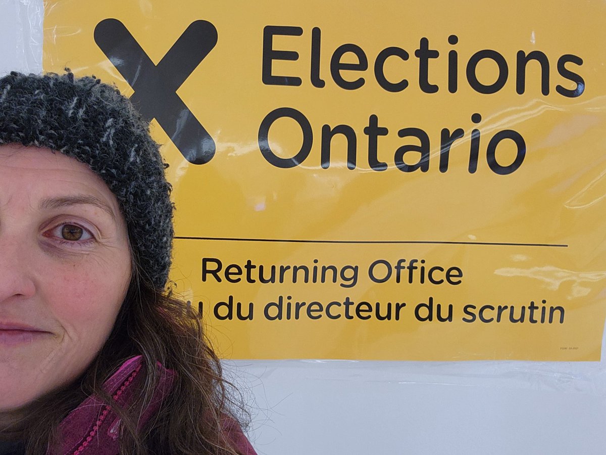 Dug out of the snow so...why not go VOTE? Beat the rush (and possible snow storm) and vote before Feb. 27 for a candidate/party that commits to fixing public education! #onted #onpoli