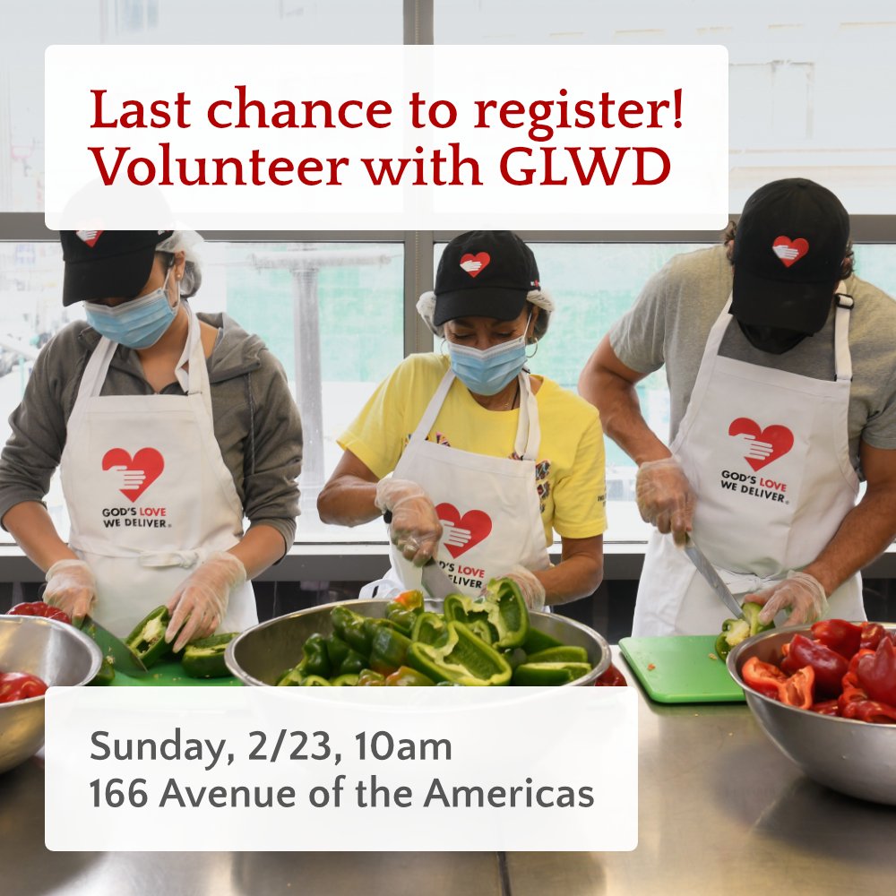 Register now to volunteer with God's Love We Deliver! We'll be preparing meals for people with serious illnesses.

Sun, 2/23, 10am
166 Ave of the Americas

connect.vassar.edu/VCNY_GodsLoveF…

⚠️ This account will stop publishing at the end of February. Please follow us on our other socials!
