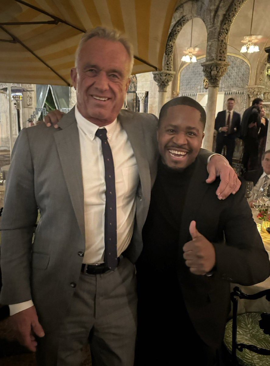 Terrence K. Williams (@w_terrence) on Twitter photo I had the honor of meeting RFK Jr, also known as America’s new Health Secretary.  
President Trump made a great choice. 
He was such a kind person and had a great sense of humor. I told him I’m starting MAATA - Make African Americans Tall Again lol 
I also told him about my I had the honor of meeting RFK Jr, also known as America’s new Health Secretary.  
President Trump made a great choice. 
He was such a kind person and had a great sense of humor. I told him I’m starting MAATA - Make African Americans Tall Again lol 
I also told him about my