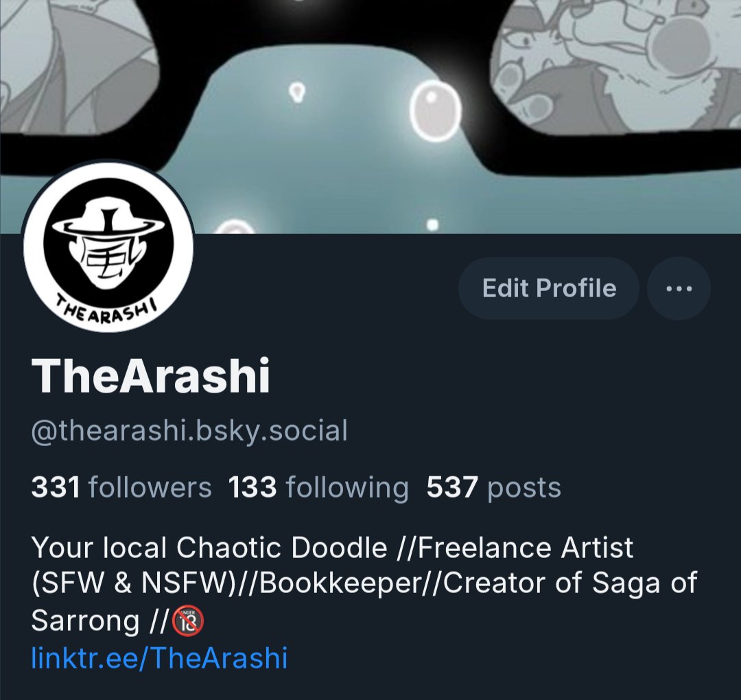 So I hear the art scene is only going further down here, so I want to remind folks if you want to follow any new art I do, head on over where it's bluer than ever
