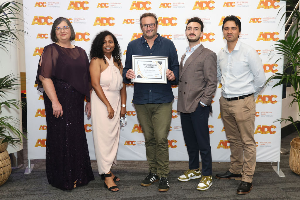 Congratulations to Grant Rogers, Tasmania named the winner of 2025 ADC Innovator Award sponsored by <a href="/gardinerdairy/">Gardiner Foundation</a>.

Grant introduced his Knowby Platform to Australian Dairy Conference delegates yesterday helping improve communication doing everyday simple farm tasks. 
#adc25