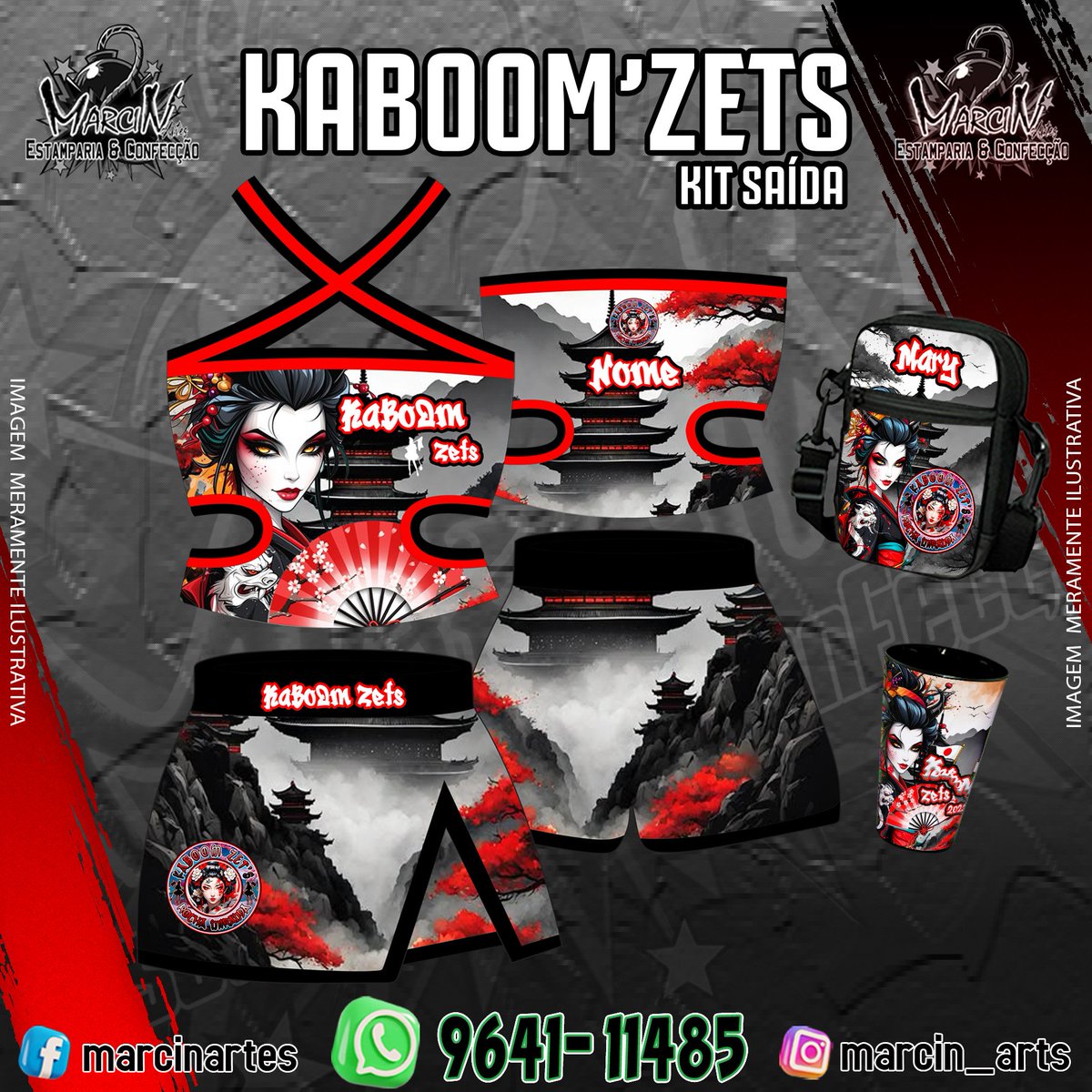 Kit saída - KaBoOm &amp; KaBoOm'Zets

Carnaval chegando então é hora da porrada seca!! Vamos curtir o nosso carnaval da melhor forma, afinal de contas são 11 anos de muita história... Simbora rumo a mais um carnaval!! Se não for é Bolsoooo