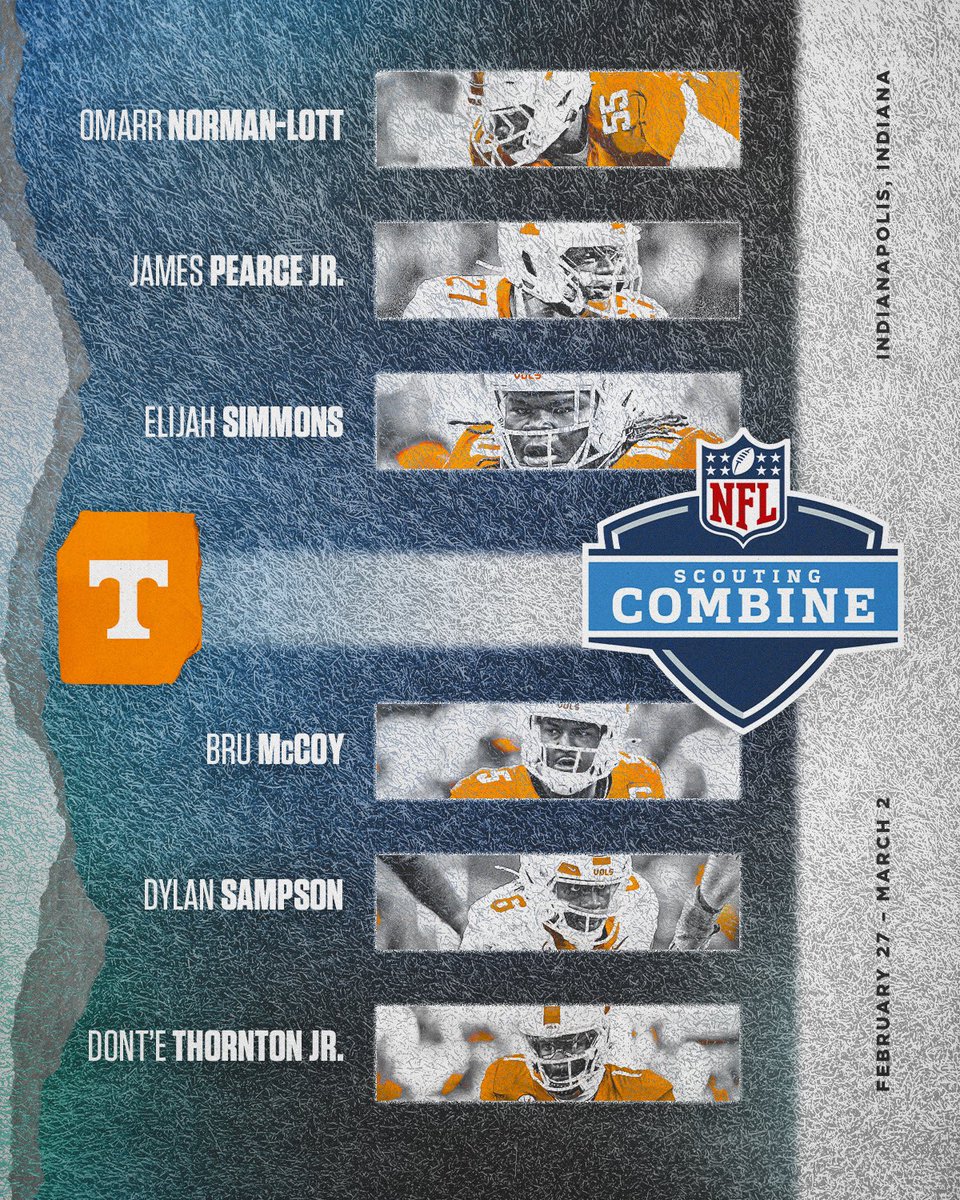 Path to the Draft.

6 #Vols have been invited to the <a href="/NFL/">NFL</a> combine!

#GBO 🍊