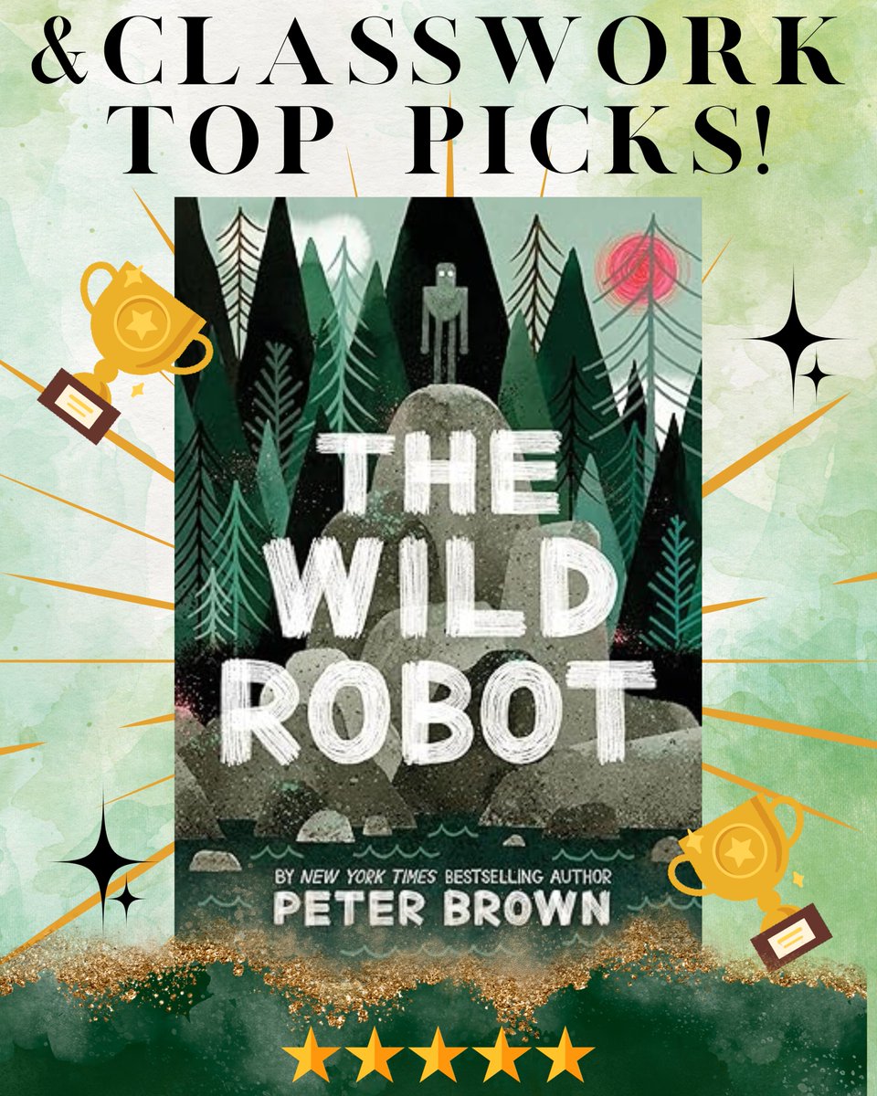 What's trending on &amp;Classwork recently? Our award goes to The Wild Robot! We have plenty in stock to go along with the movie. Read, Watch and Celebrate this great pick. #Trending #TopBooks